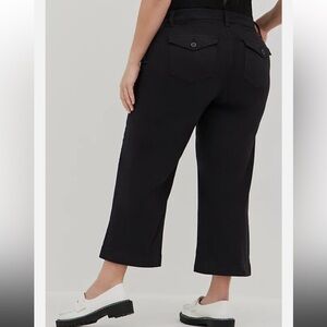 Torrid Black Flare & Wide Leg Crop Jeans